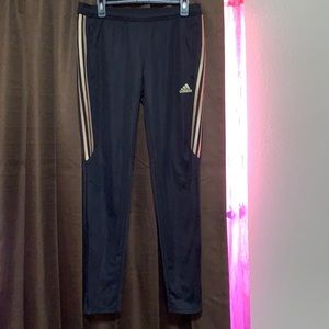 Gold Striped Adidas Soccer Pants